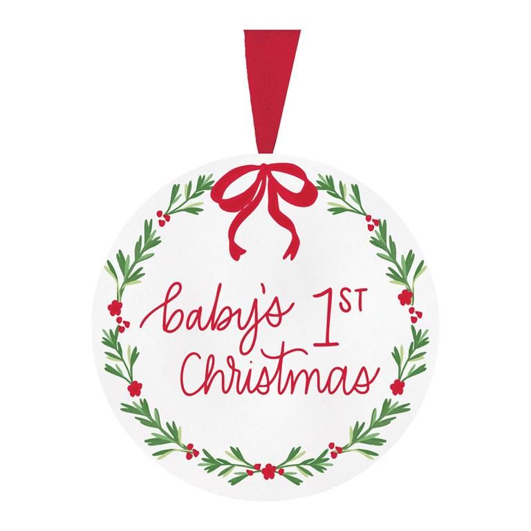Baby&#39;s First Red Ornament