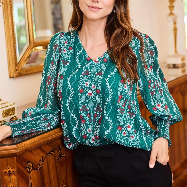 Anastasia Ivy Lane Green Top