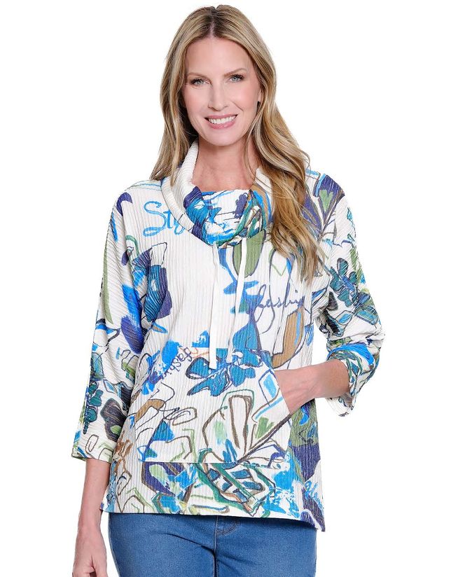 Multi Drawstring Pocket Top