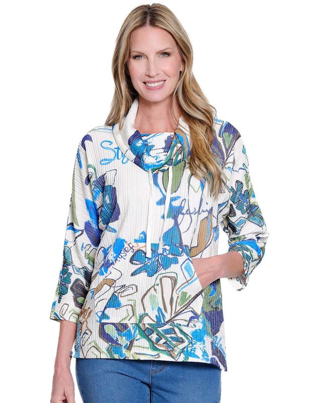 Multi Drawstring Pocket Top