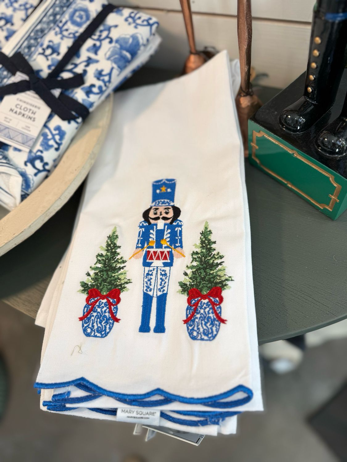 Merry Marchers Tea Towel