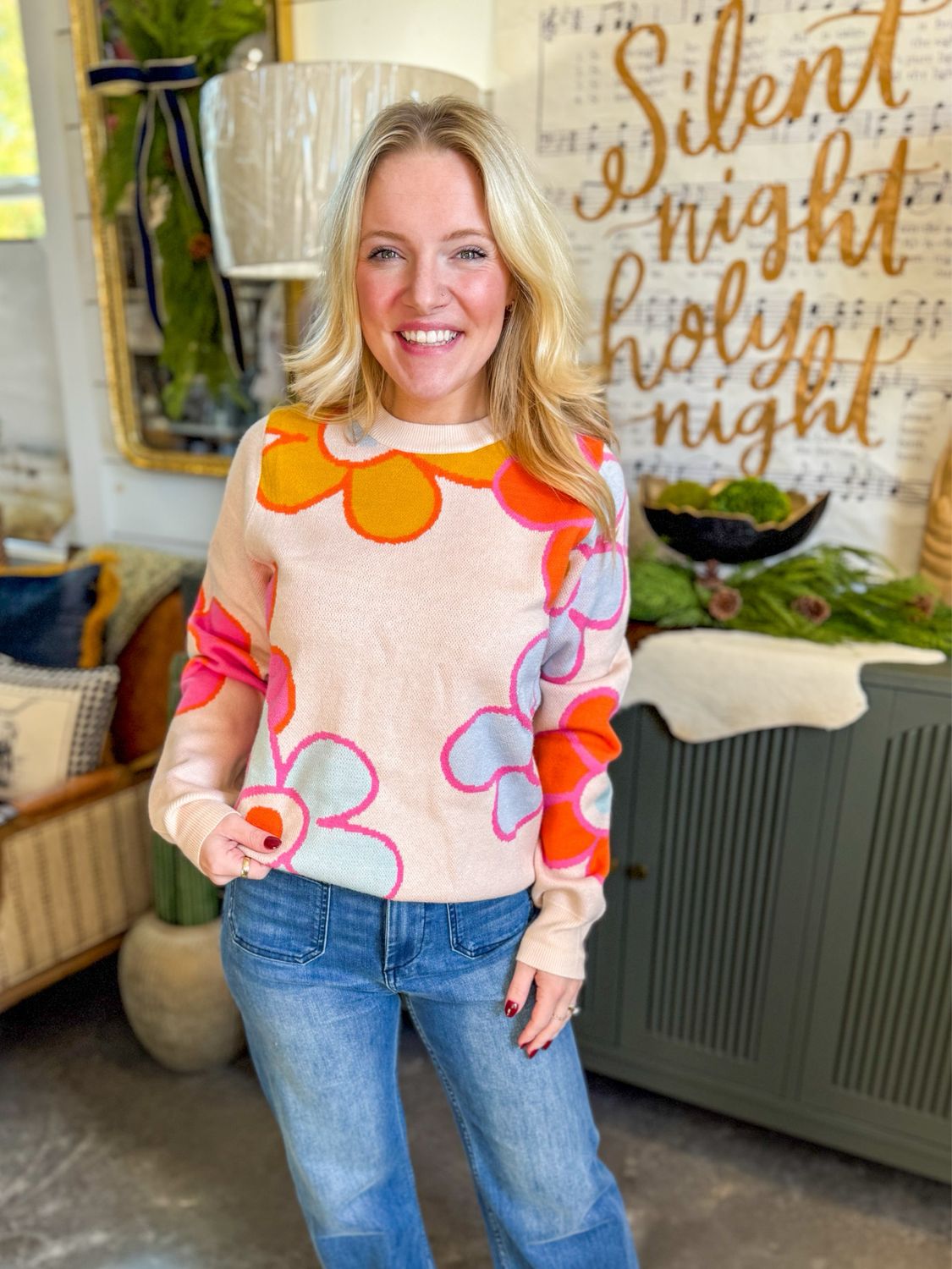 The Ross Flower Sweater