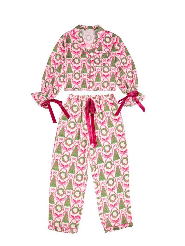VG Youth Bow Pj&#39;s-Tree &amp; Wreath