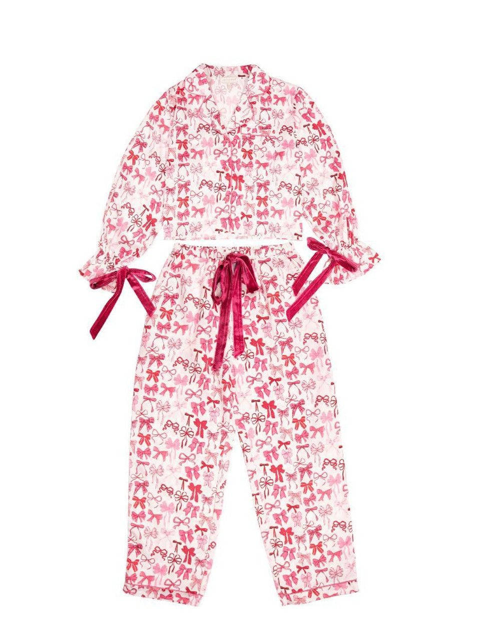VG Bow PJ&#39;s-Pink Bows