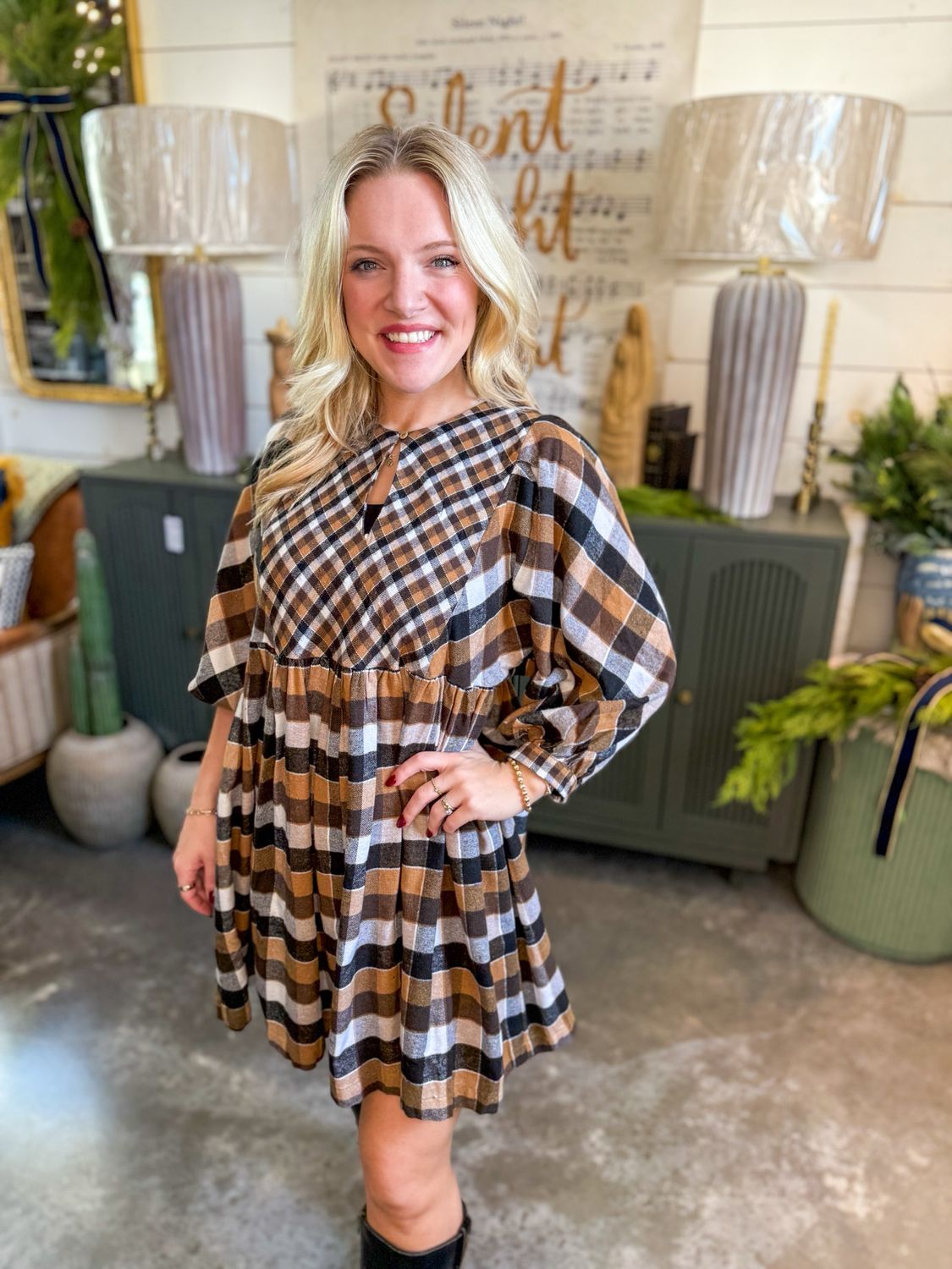 The Rockford Dress-Brown Mix