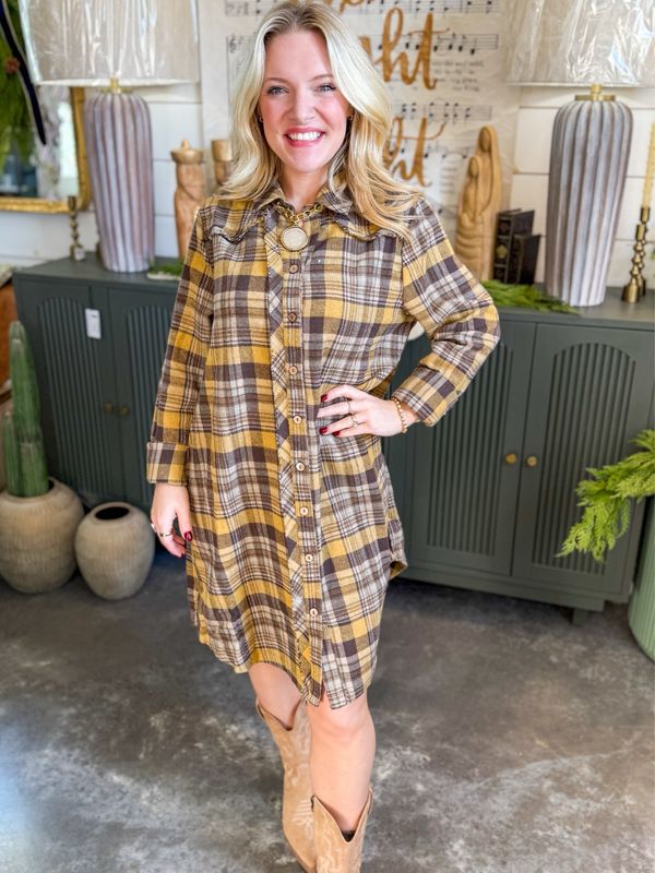 The Madilynn Dress-Brown