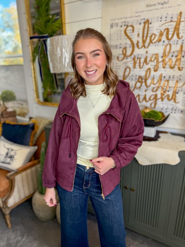 The Sadie Jacket-Merlot