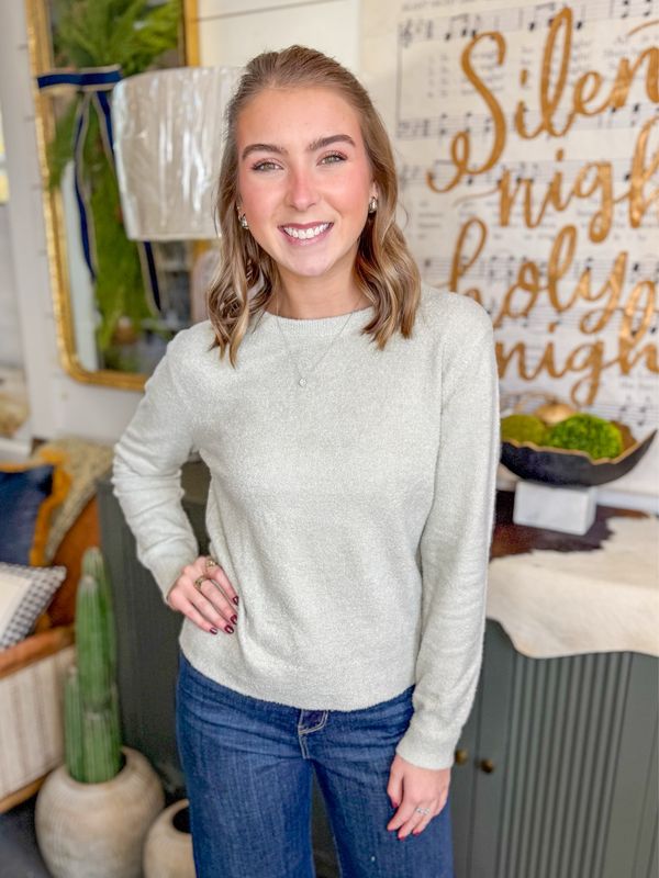 Twinkle &amp; Toasty Top-Pale Sage