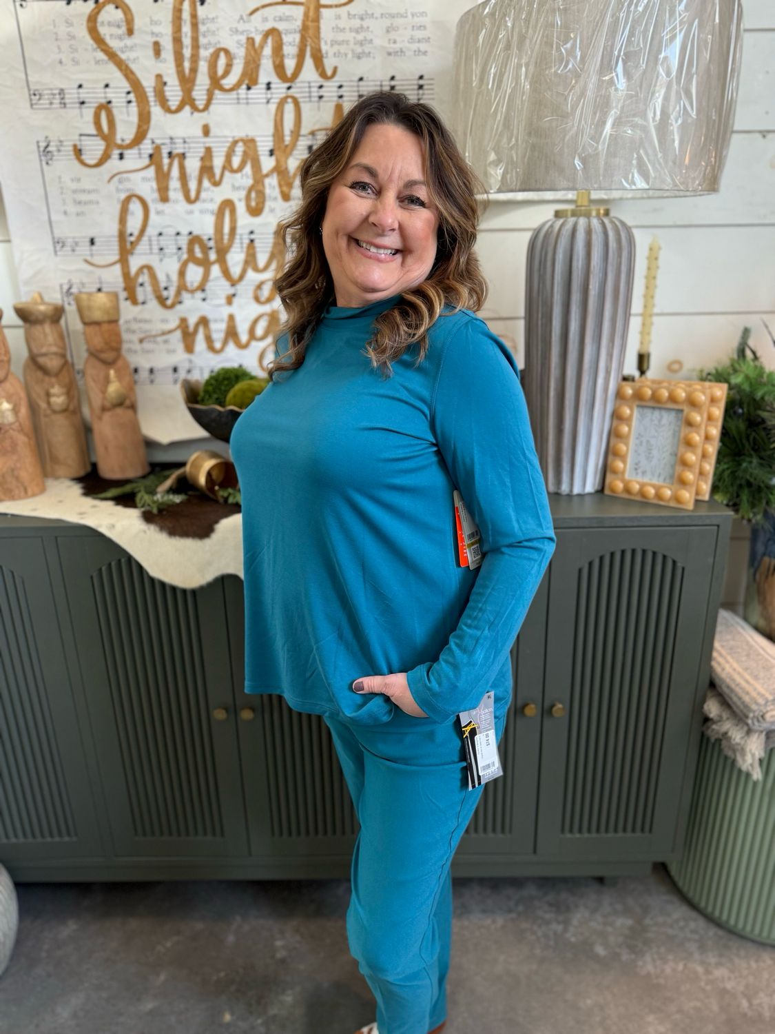 Peacok Pull On Ankle Pant