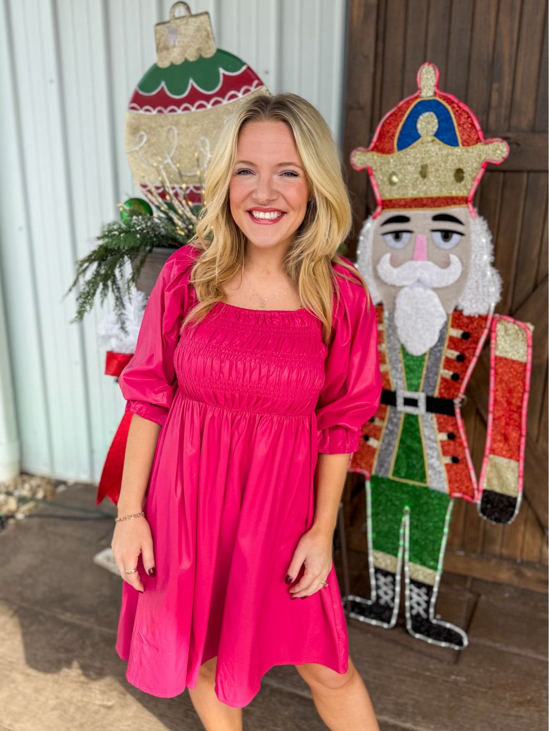 The Alfonso Dress-Magenta