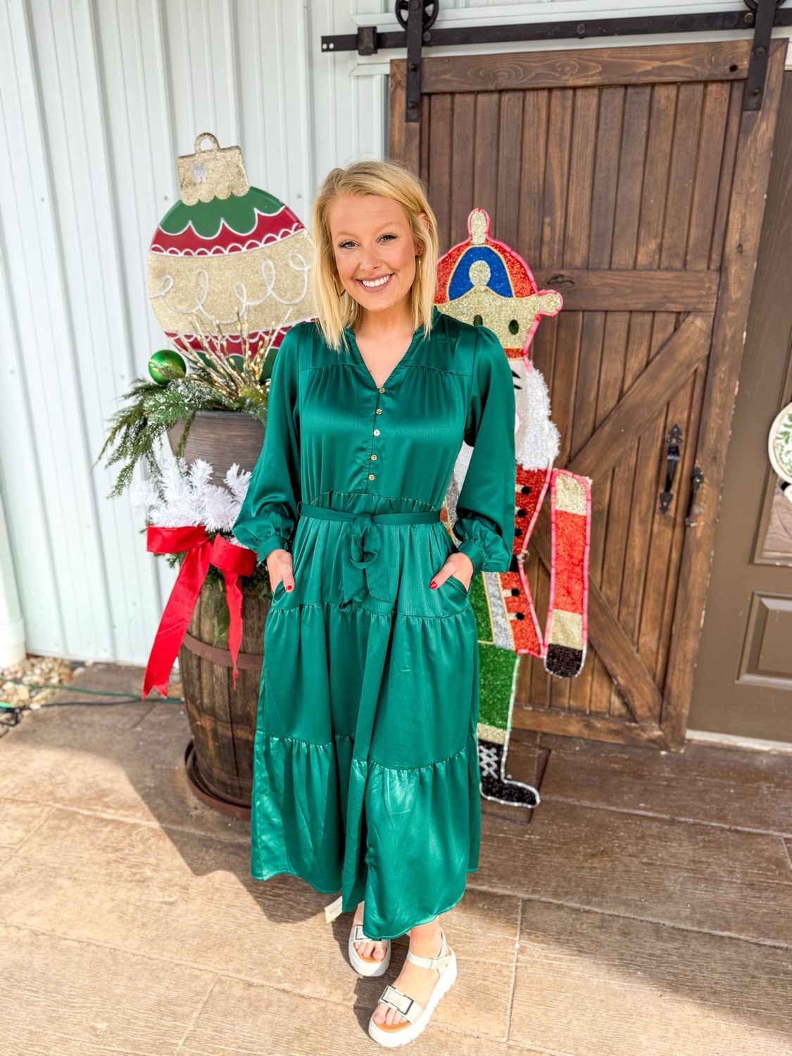 Gracelyn Aventurine Dress