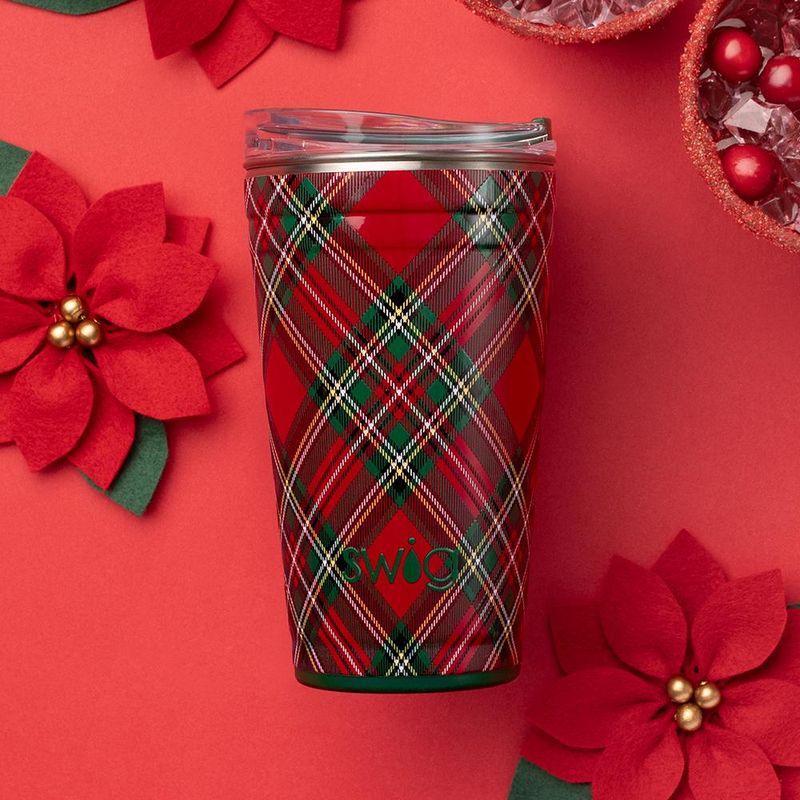 Christmas Plaid Party Cup 24oz