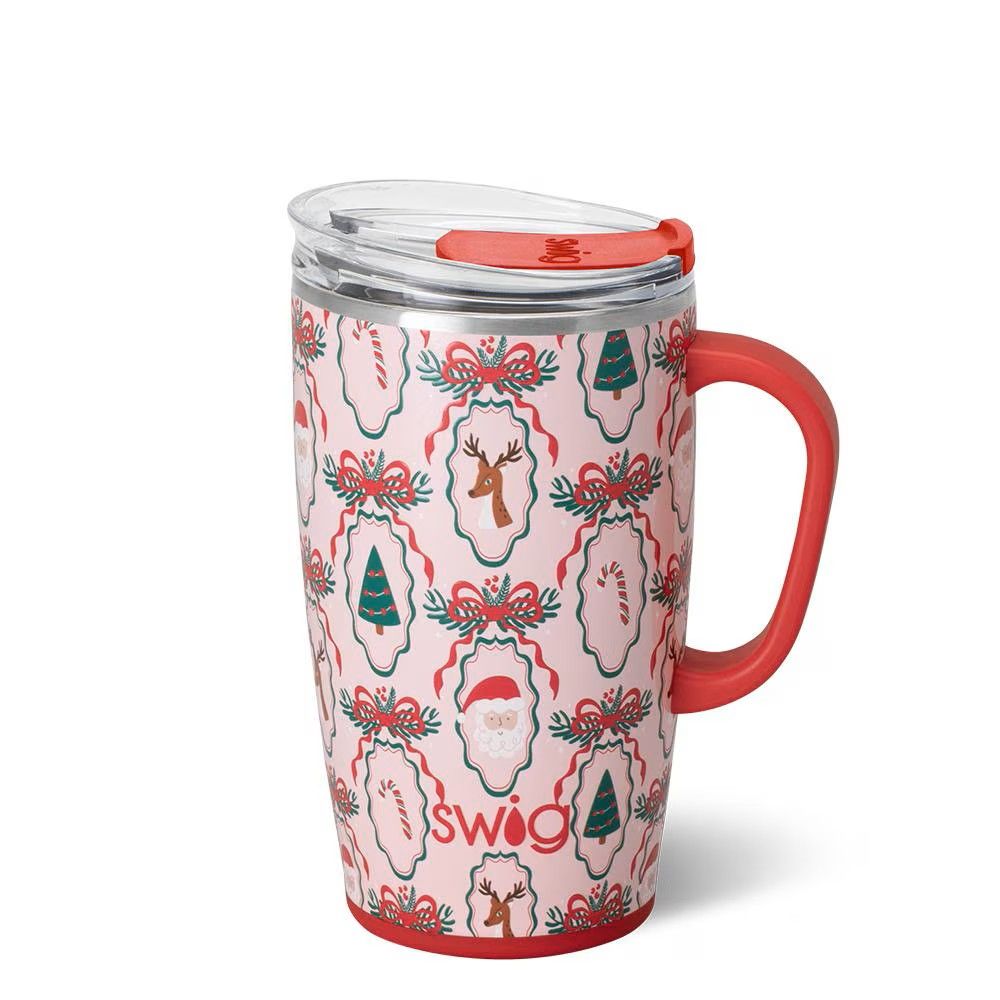 Christmas Cameos Travel Mug 18oz