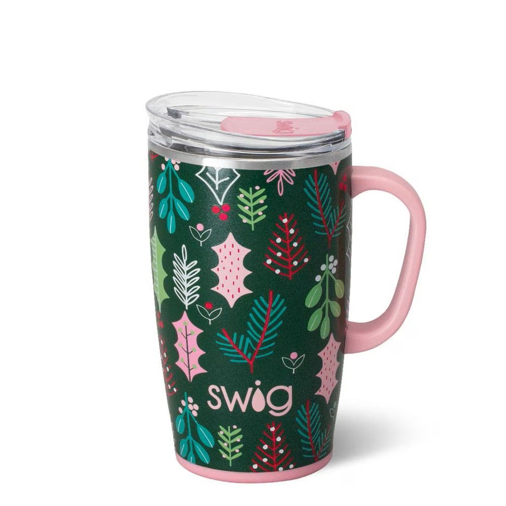 Merry Mistletoe Travel Mug 18oz