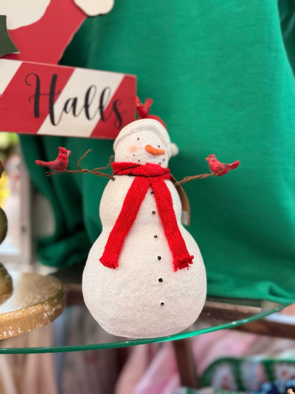 Resin Snowman Birds 2-XS8369A