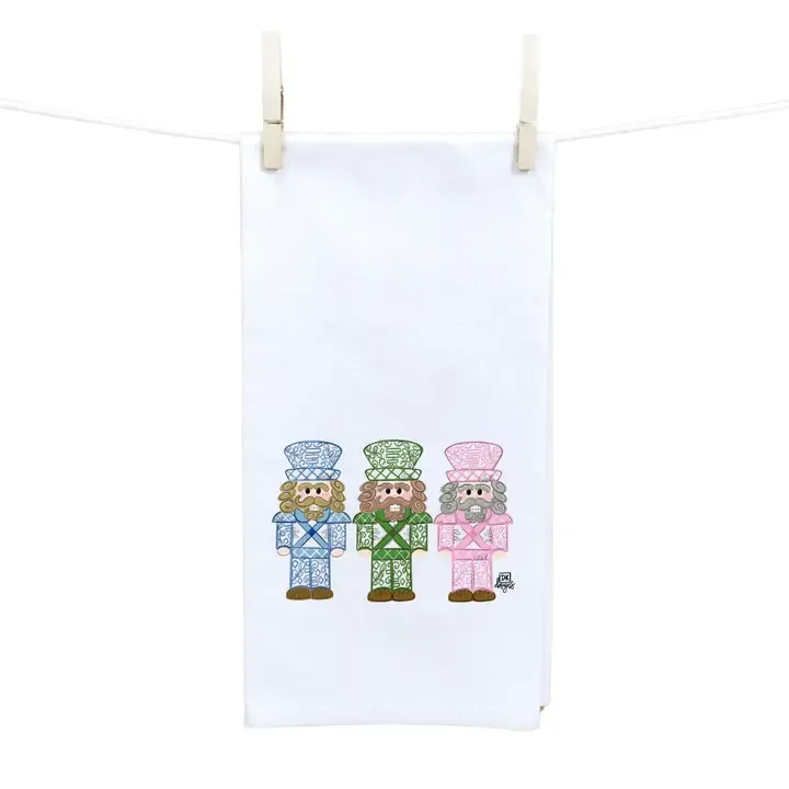 Chinoserie Nutcrackers Towel