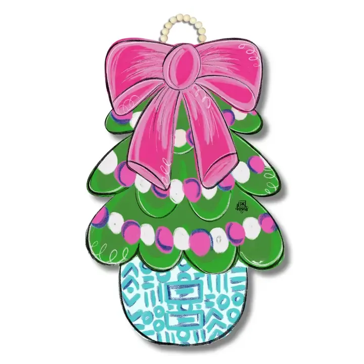 Pink Chinoiserie Tree Hanger