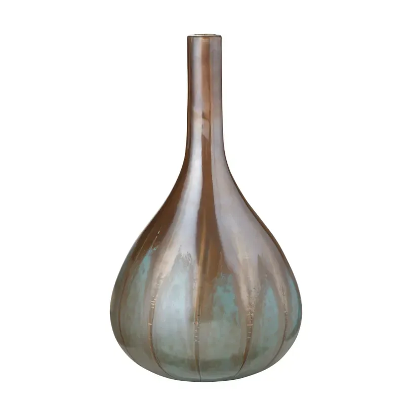 Alina Large Vase-Amber