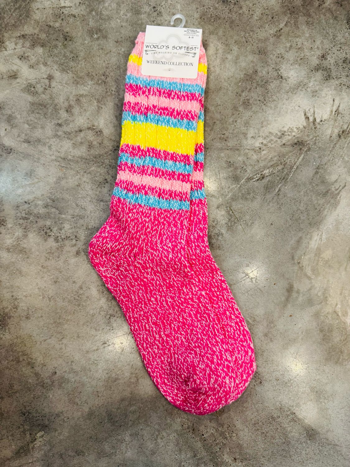 VG Ragg Crew Ibis Stripe