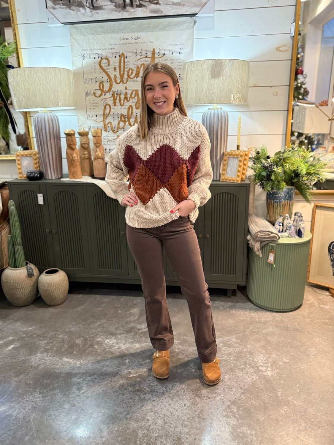 RM Super High Rise Bootcut-Chocolate