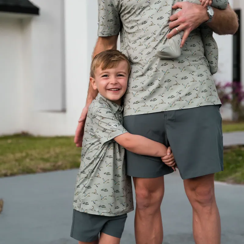 Youth Polo Flying Ducks-Green