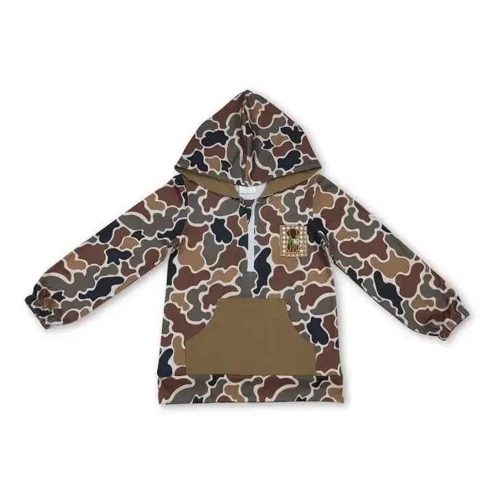 CS Camo Plaid Dog Hoodie