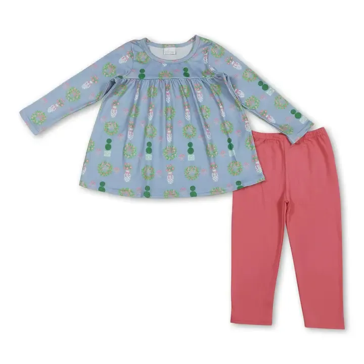 CS Floral Bow Tunic Set