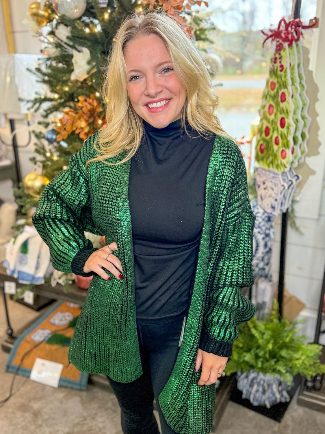 BW Cindy Cardigan Green