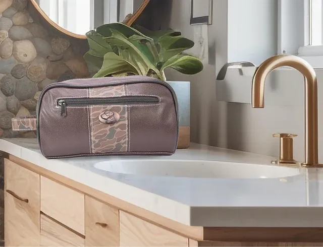 Old School Camo Toiletry Bag-Lab