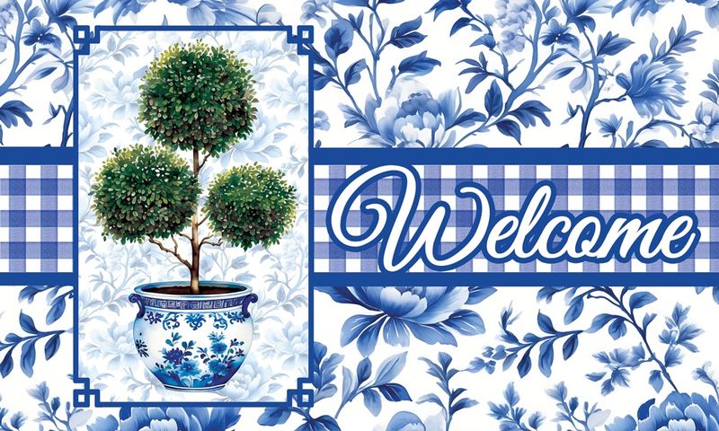 Mat-Chinoiserie Christmas Tree