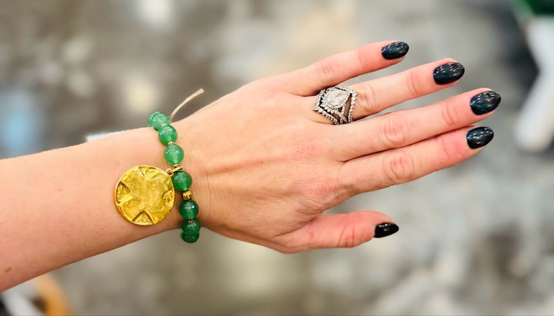 VG The Lord's Prayers Bracelet-Emerald