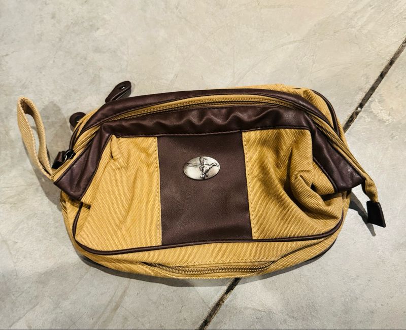 Khaki Canvas Shave Kit-Mallard