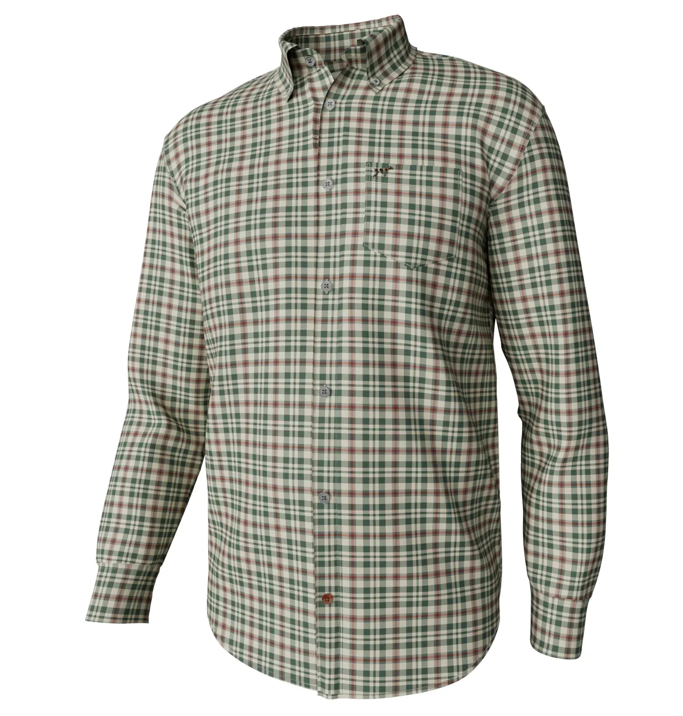 Dalton Plaid-Duck Green