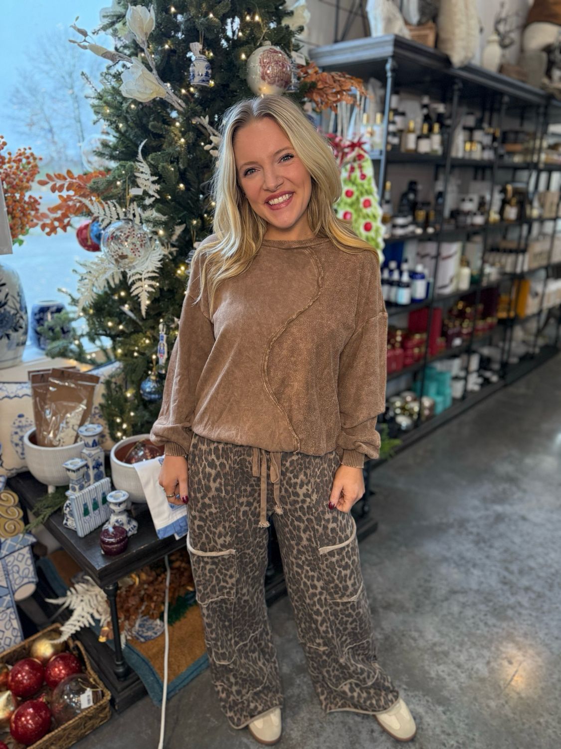 RD Mocha Leopard Pant