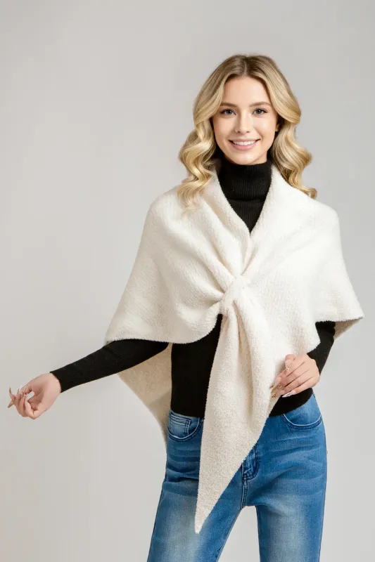 VG Comfy Luxe Ivory Keyhole Wrap