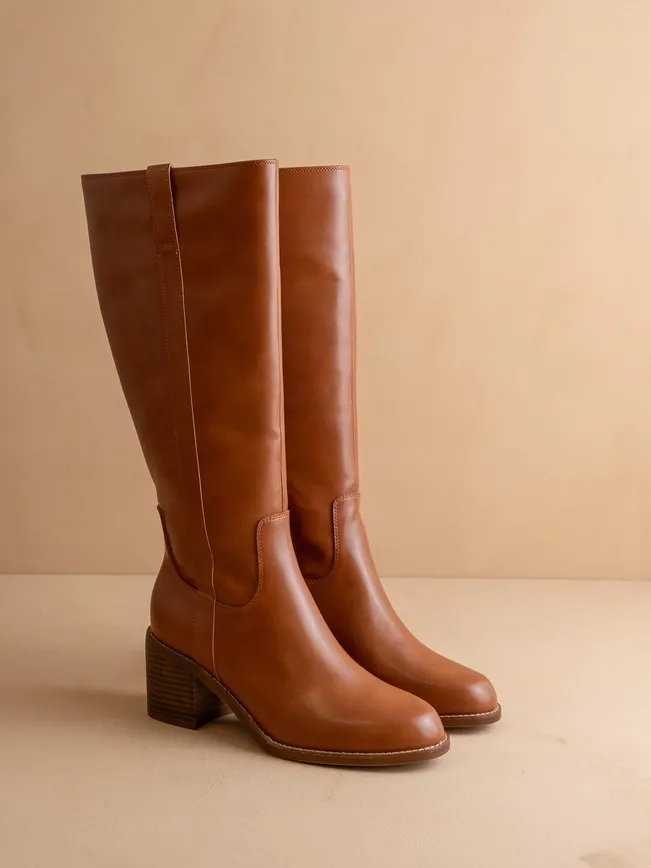 The Harriet Brown Tall Riding Boot