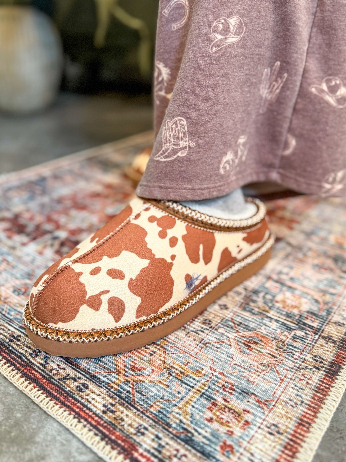 Georgina-Cream Tan Cow