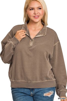 Snowstorm Slate Top-Brown
