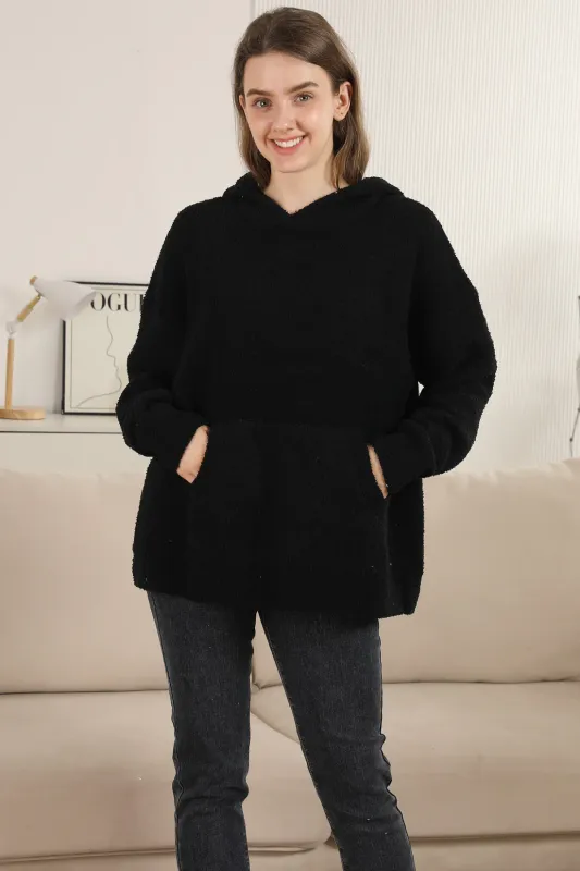 VG Comfy Luxe Hoodie-Black