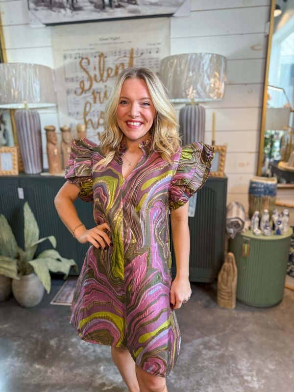 Harper Jacquard Dress