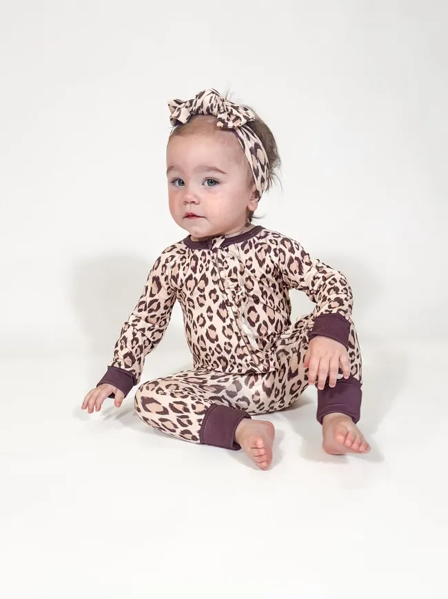 Classic Leopard Zip PJ's