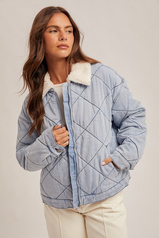 Vivan Sherpa Quilted Jacket