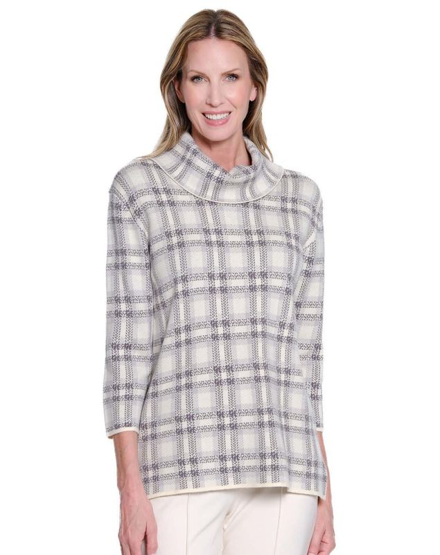 Multi Cowl Collar Sweater Top