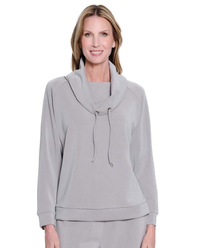 Frgrey Drawstring Cowl Top