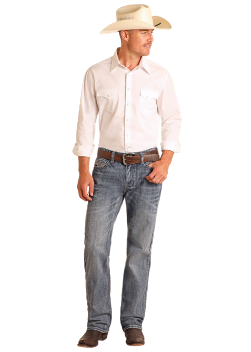 Flat Seam DB Straight Jeans