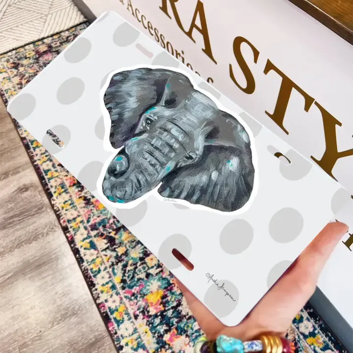 Elephant License Plate