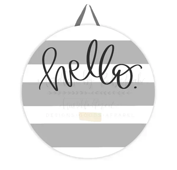 Hello Interchangeable Door Hanger