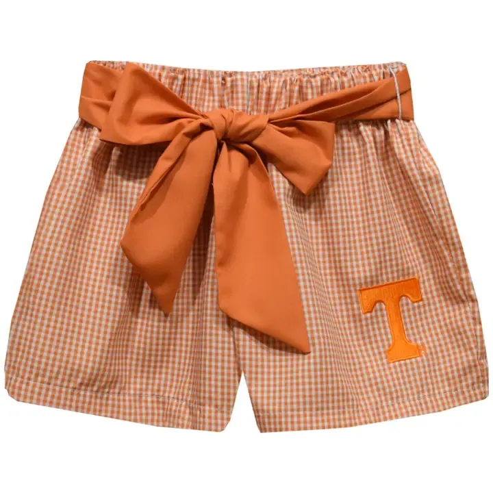 Girls TN Gingham Bow Shorts