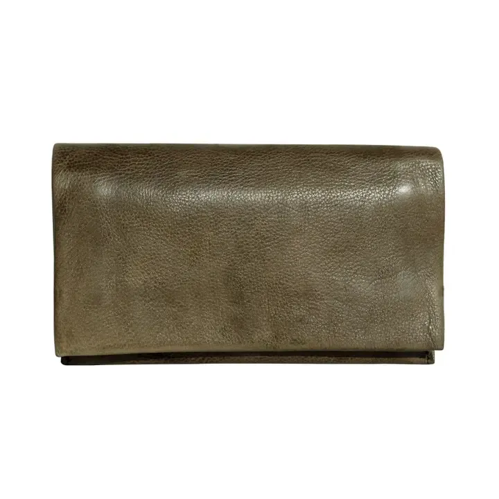Eloise Leather Wallet-Moss