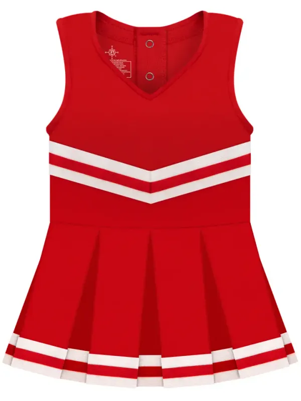 Red Cheer Dress Onesie 